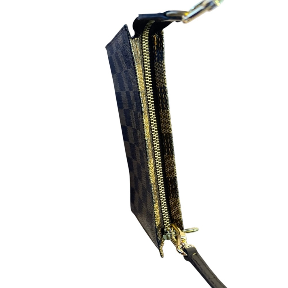 Louis Vuitton Neverfull Pouch in Damier Ebene W/ Strap Attachment • Authentic - Picture 7 of 16